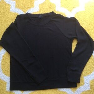 J. Crew black raglan sleeve sweatshirt